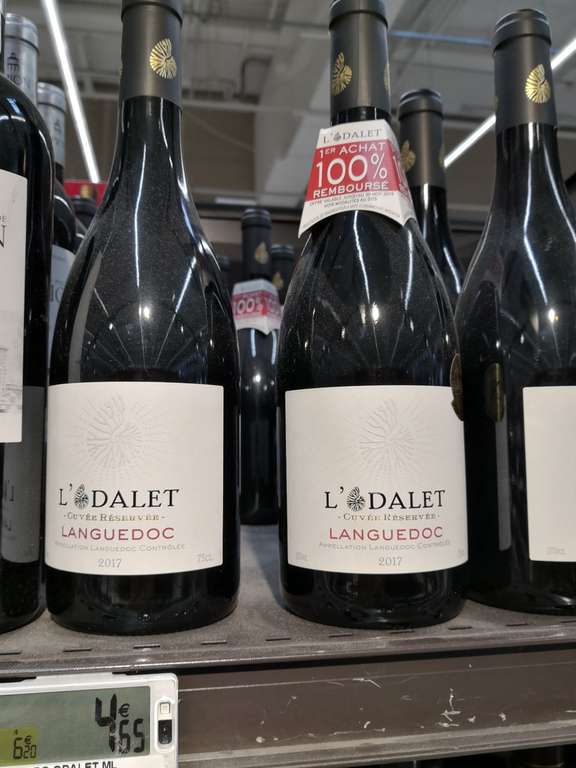 Bouteille de vin du Langueloc L'Odalet cuvée 2017 Gratuite (via ODR) - Athis-Mons (91)