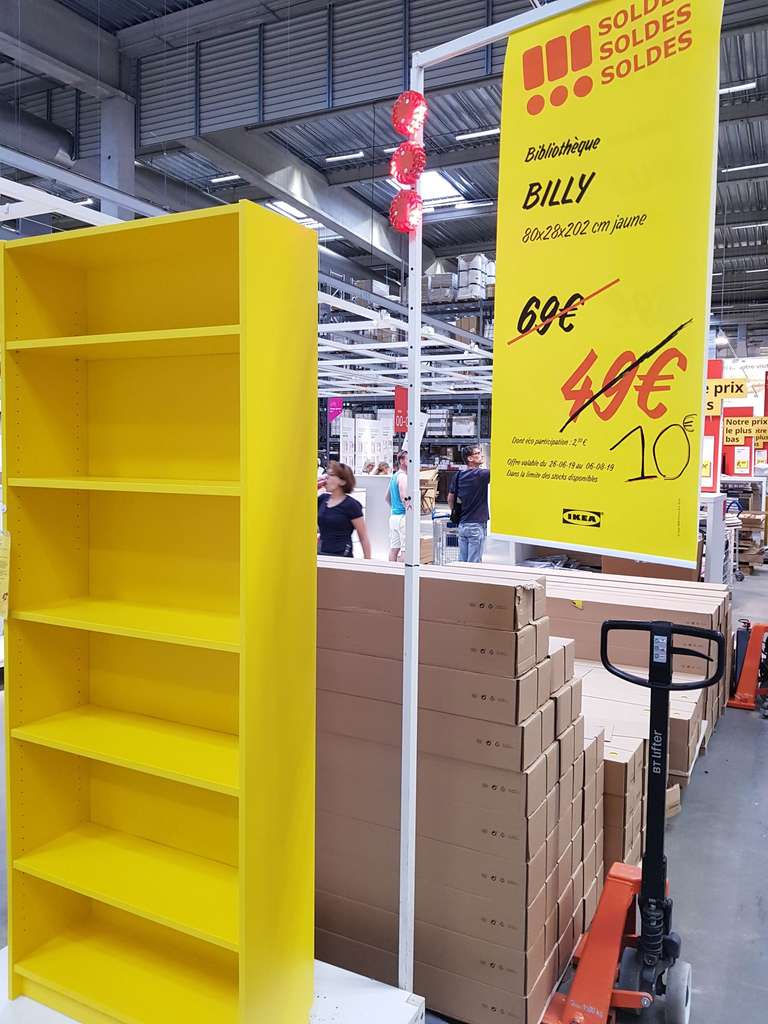Bibliothèque Billy - Jaune, Ikea Franconville (95)