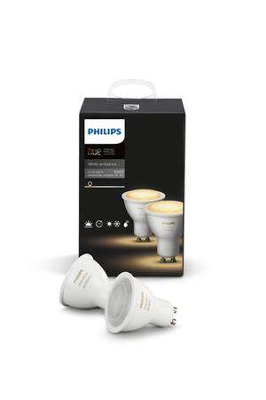 Lot de 2 ampoules connectées Philips Hue White Ambiance GU10