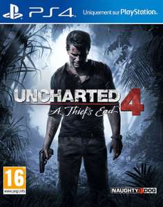 Uncharted 4 sur PS4 + 0,55€ de SuperPoints