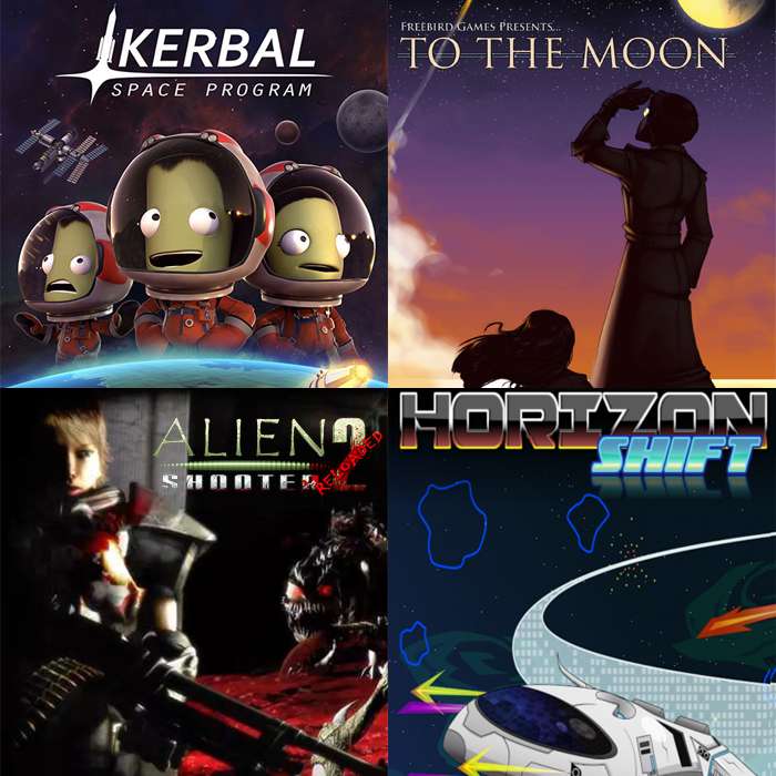 Bundle Kerbal Space Program + To The Moon + Alien Shooter 2 -Reloaded + Horizon Shift sur PC (Dématérialisé - Steam)