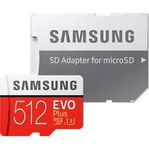 Carte micro SDXC Samsung Evo plus - 512 Go + adaptateur