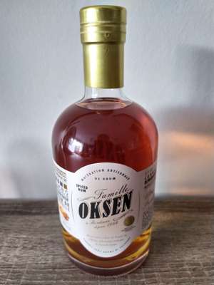 Bouteille de Rhum Oksen Spiced rum - 70cl, Canelle, ID Stock englos (59)