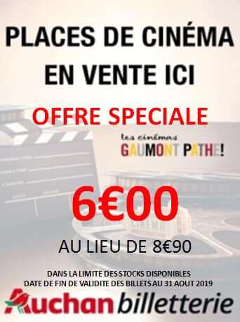 Place de cinéma Pathé Gaumont (valable jusqu'au 31 août) - Saint-Priest (69)