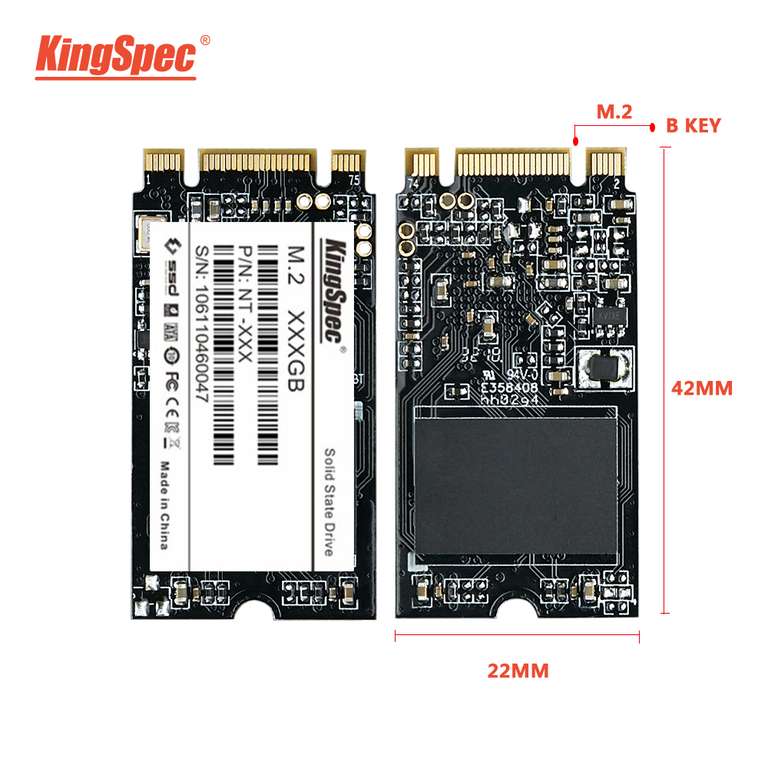 SSD M2 KingSpec Sata format 2242 - 2To