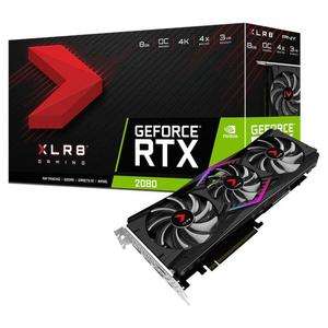 Carte graphique PNY GeForce RTX 2080 XLR8 Gaming OC Triple Fan (8 Go) + 2 jeux PC offerts (Wolfenstein: Youngblood & Control)