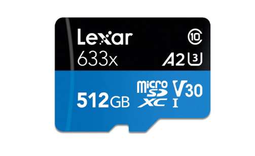 Carte microSDXC Lexar 633x A2 - 512 Go