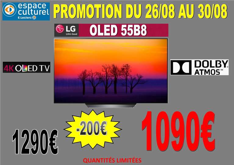 TV 55" LG OLED55B8 - OLED, UHD 4K - Bellerive (03)