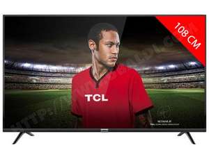 TV LED 43" TCL 43DP600 - 4K UHD, Smart TV (Via ODR de 50€)