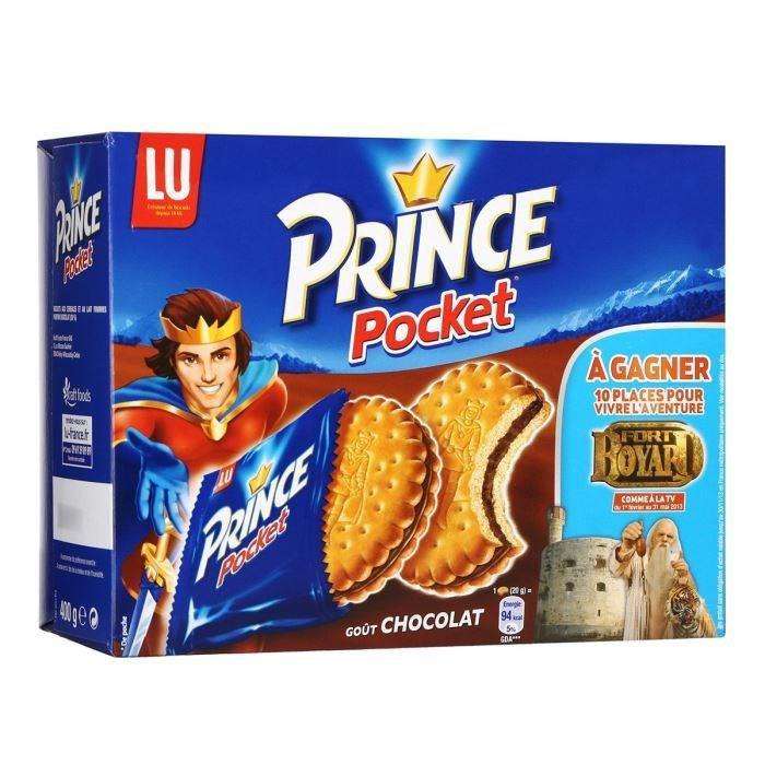 4 Boites de Prince Pocket - 20 biscuits céréal. choc. 400g (Via BDR)