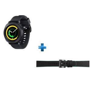 Montre connectée Samsung Gear Sport + Bracelet - Noir + 10 euros offert