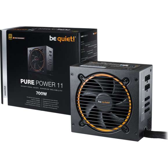 Alimentation PC Semi modulaire Be Quiet pure power 11 CM 700W - 80 Plus Gold