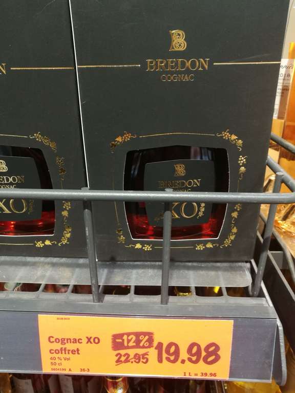 Bouteille de cognac XO Bredon (50 cl)