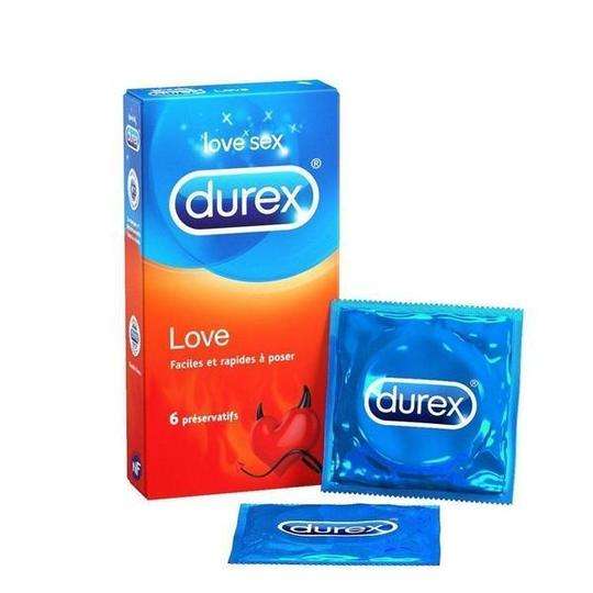 Pack de 6 Préservatifs Durex Love (Frais de port compris)
