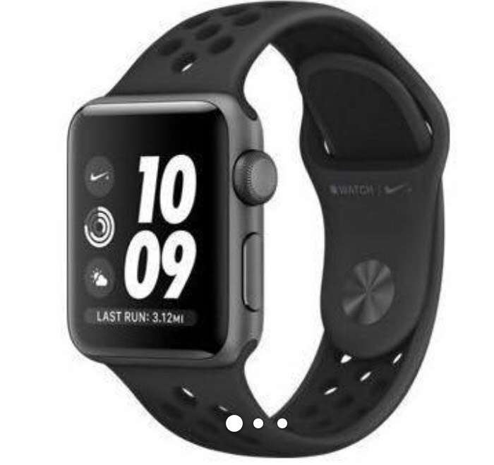 Montre connectée Apple Watch Series 3 Nike+ GPS (Noir) - 38 mm, Bracelet sport (209€ avec le code WELCOMESEP)