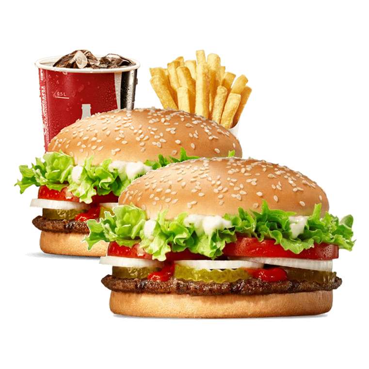 1 Menu King Size acheté = 1 Burger supplémentaire à 1€ (via l'application mobile)