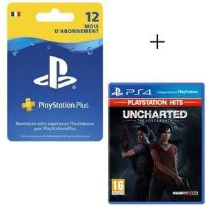 Uncharted: The Lost Legacy PlayStation Hits + Abonnement 12 Mois Playstation Plus