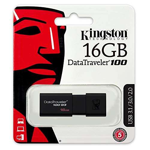 Lot de 2 Clés USB 3.0 Kingston  DT100G3 - 16 Go