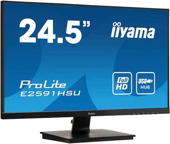 Écran PC 25" iiyama ProLite E2591HSU-B1 - 1080p, 75Hz, FreeSync, 1ms (99€ via le code WELCOMESEP)