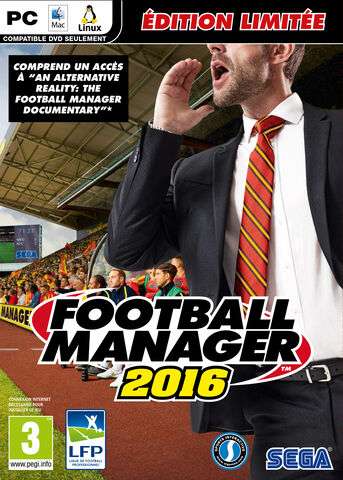Football Manager 2016 Edition Limitée - Inclut le documentaire "An alternative reality : The football manager documentary" sur PC