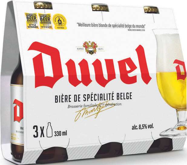 Pack de 6 bières blonde Duvel - 6x 33 cl