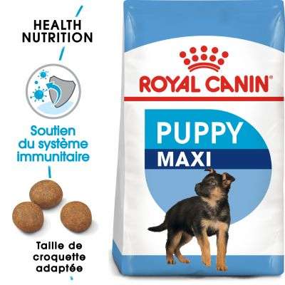 Lot de 2 sacs de croquettes pour chien Royal Canin Maxi Puppy / Junior (Bitiba.fr)