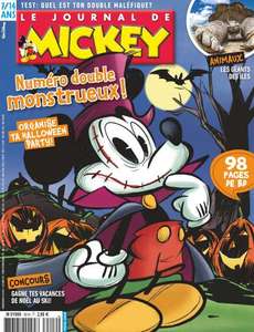 Abonnement de 12 mois (46 numéros) à l' Hebdomadaire Le Journal de Mickey