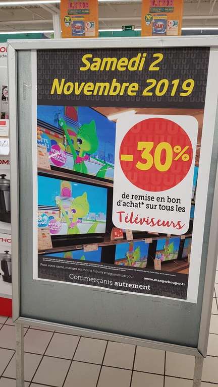 30% offerts en bon d'achat sur tous les téléviseurs - Saint-Junien (87)