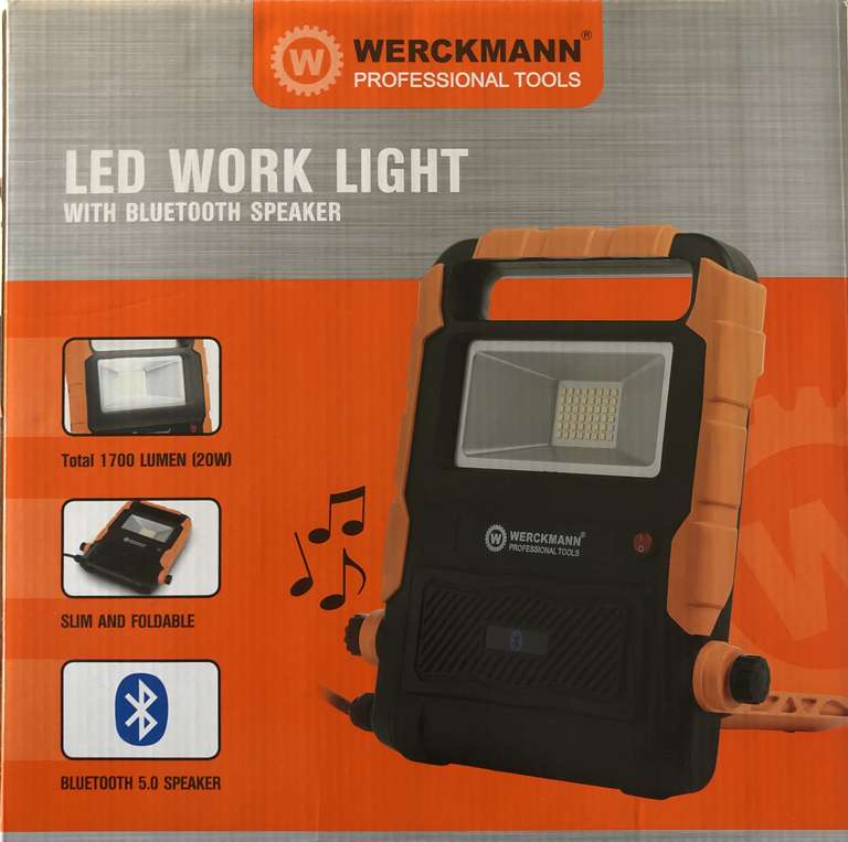 Lampe LED de Chantier Werckmann - Bluetooth
