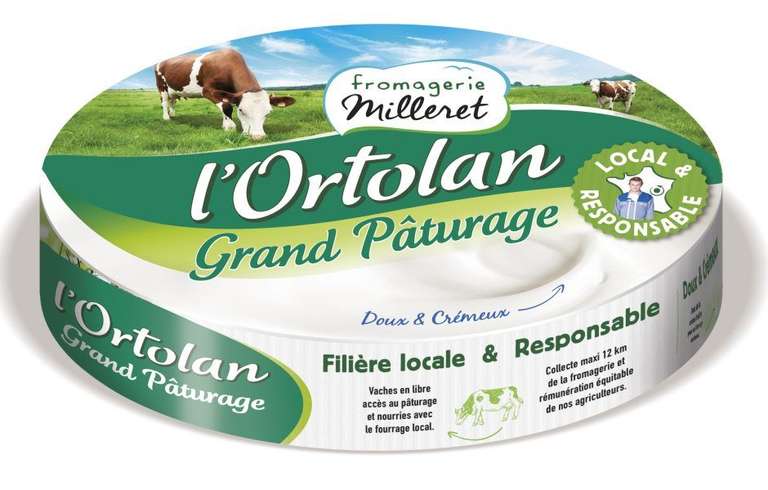Fromage L'Ortolan Grand Pâturage 200g (via 30% sur la carte fidélité + Shopmium)