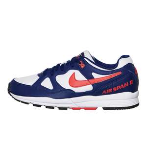 Baskets Nike Air Span II - Blue Void / Habanero Red / White ( Taille 40.5 et 41)