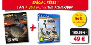 1 an d'abonnement au magazine de pêche Média Carpe + 1 jeu The Fisherman sur PS4 - Peche-Poissons.com