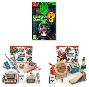 Sélection de packs - Ex : Luigi's Mansion 3 sur Switch + Nintendo Labo Multi-Kit + Vehicle Kit (84€ avec le code RAKUTEN15 + 4.20€ en SP)