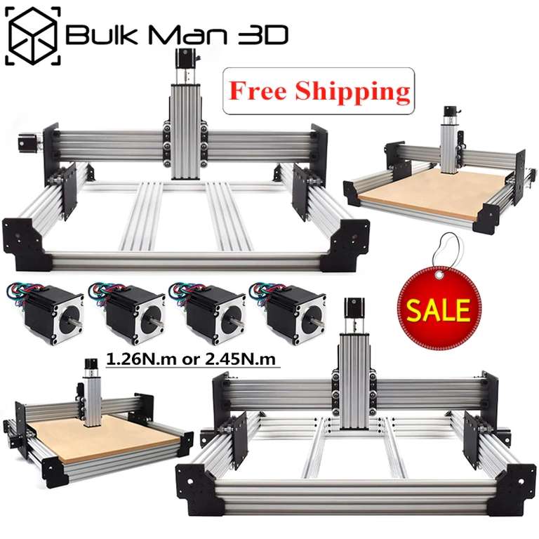 Kit châssis Workbee CNC Bulk Man 3D - 50*70 cm (frais de douanes inclus)