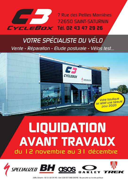 Liquidation sur tout le magasin - Ex : Gants Deflect H2O Therminal - à Cyclebox Le Mans (72)