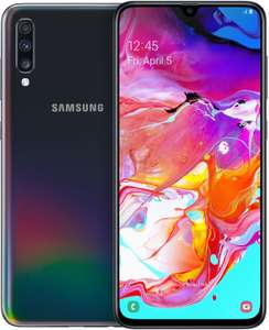 Smartphone 6.7" Samsung Galaxy A70 - full HD+, SnapDragon 675, 6 Go de RAM, 128 Go, noir (vendeur tiers)
