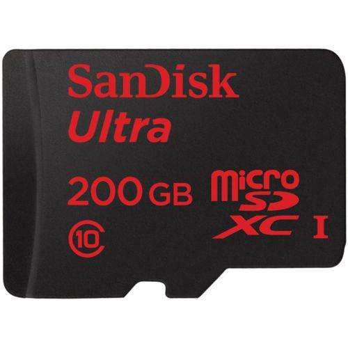 Carte microSDXC SanDisk Ultra Classe 10 - 200 Go (jusqu'à 90 Mo/s)
