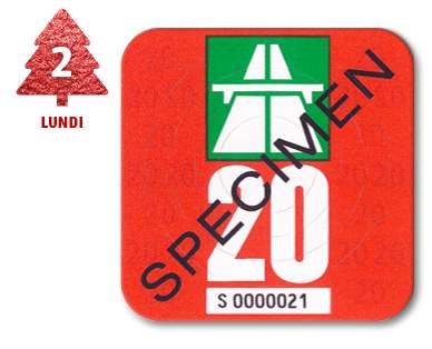 Vignette autoroutière Suisse 2020 à 27.23€ (29.9 CHF) dès 91.08€ (100 CHF) de courses (frontaliers Suisse)