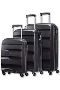 Set de 3 valises American Tourister Bon Air - 55, 66 et 75 cm, noir (AmericanTourister.fr)