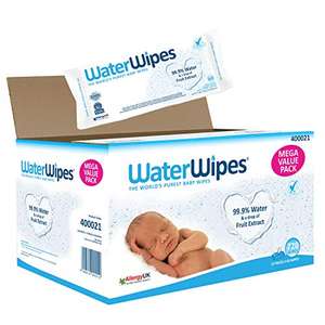 Lot de 12 paquets de lingettes bébé WaterWipes (720 Lingettes)
