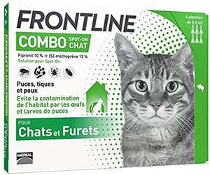 Anti-puces et anti-tiques pour chat Frontline combo Chat - 6 pipettes