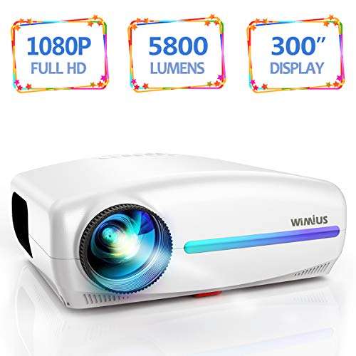 Vidéoprojecteur WiMiUS - 5800 Lumens, Full HD 1920 x 1080P (Vendeur tiers)