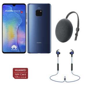 Pack Smartphone 6.53" Huawei Mate 20 + Carte Nano SD 128Go + Enceinte bluetooth (CM51) + écouteurs bluetooth sport (AM61)
