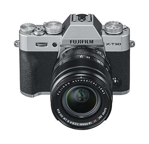 Appareil Photo Numérique Fujifilm X-T30 Argent + Objectif XF18-55mm (Via ODR de 160€)