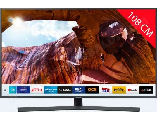 TV 43" Samsung UE43RU7405 - 4K UHD, Airplay 2, Smart TV (Via ODR de 50€)