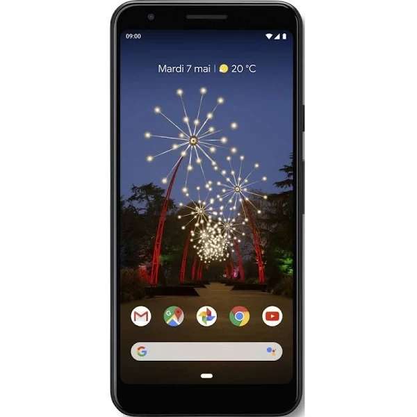 Smartphone 5.6" Google Pixel 3A - 64Go, Noir (302,15€ avec le code CYBMO1460)