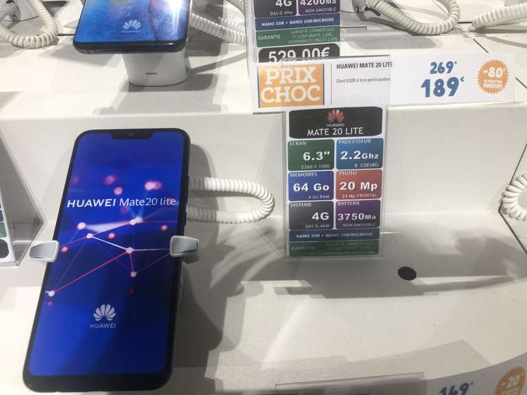 Smartphone 6.3" Huawei Mate 20 Lite - 4 Go RAM, 64 Go (Blagnac 31)