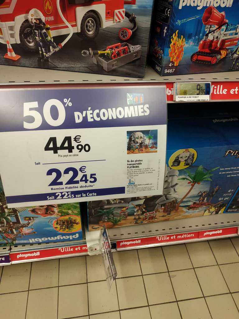 Jouet Île des Pirates transportable Playmobil (Via 22.45€ sur la carte) - Saint-Serge & Grand Maine (49)