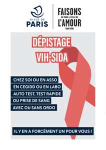 Distribution gratuite de préservatifs et tests de dépistage du VIH - Paris (75)