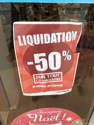 50% de réduction sur tout le magasin - Centrakor Albi (81)